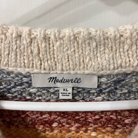 Madewell Multicolor Striped Crew Neck Sweater - Picture 3 of 4